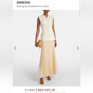 Simkhai pleated dress
